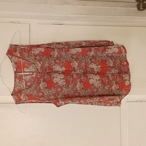 Juicy Couture sleeveless pink and cream with sliver studs top size L